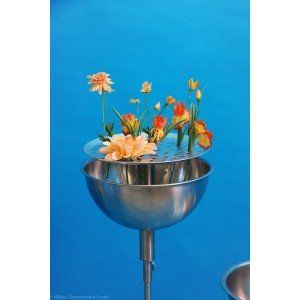 Blumenlochblech Edelstahl mit Zapfen, Größe wählbar